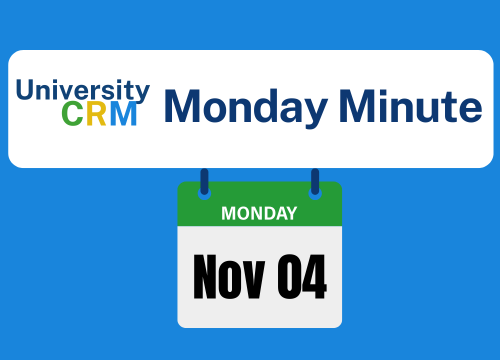 The University CRM Applications System is now live.